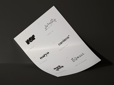 Logos set brand branding graphic design logo logotype vector