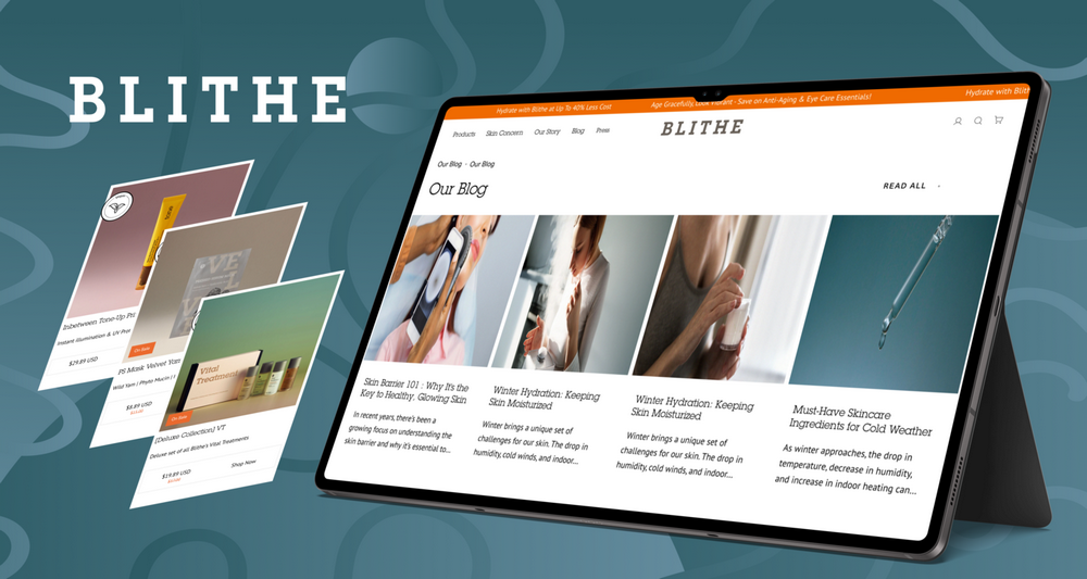 Blithe - E-commerce Website UX/UI Design | Store Web Design