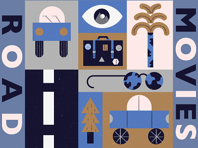 Road Movies art car design films illustration movies road series summer travel