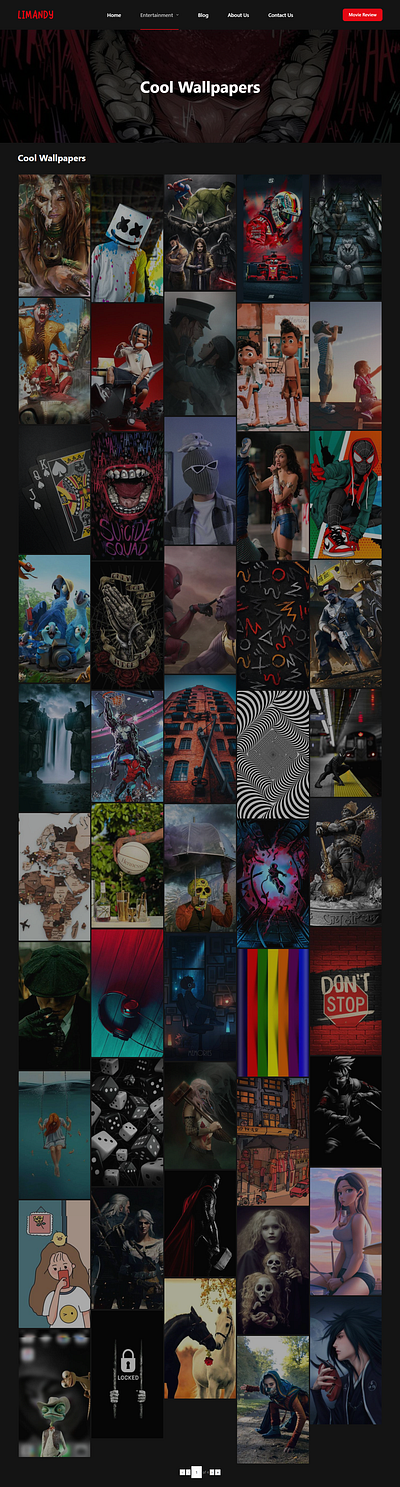 LIMANDY ENTERTAINMENT design graphic design ui ux web design wordpress