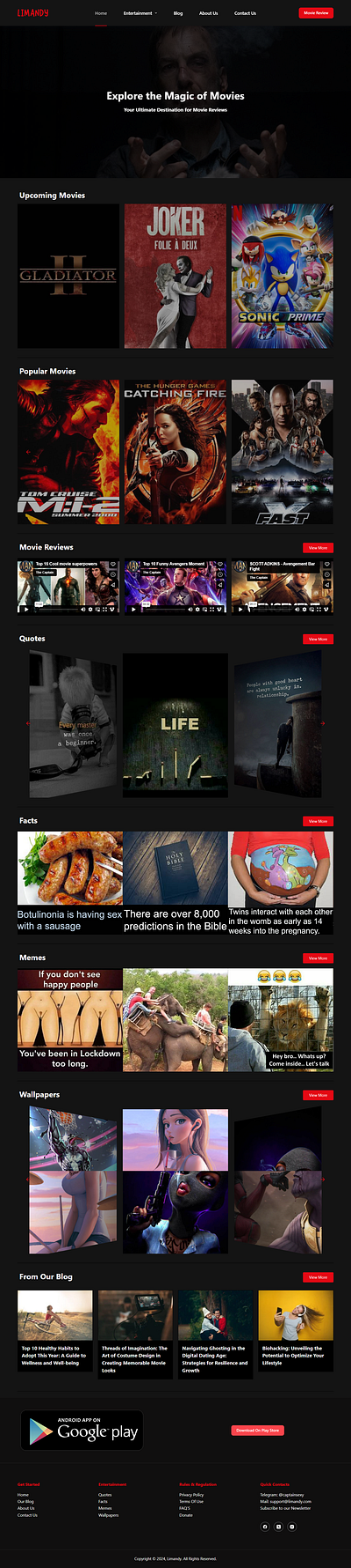 LIMANDY ENTERTAINMENT branding design graphic design ui ux web design wordpress