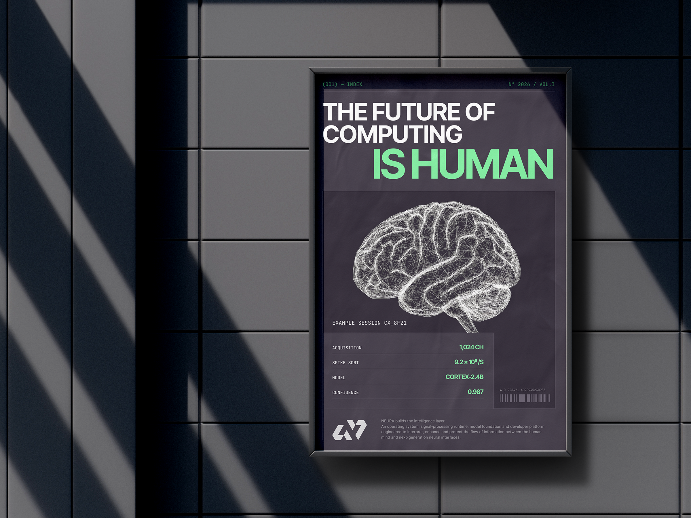 Neura branding 🧠 ai banner brain branding cpu design futuristic graphic design hero human illustration landing page logo neura neurology neurotechnology science technology ui website