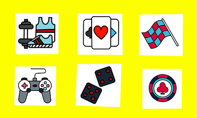 CREATIVE ICON DESIGN animation app branding design graphic design icon set illustration logo vector