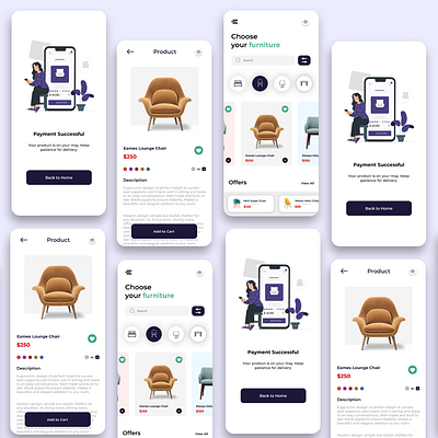Home Decoration Mobile App Design adobe xd app design figma interface interface design mobile mobile app mobile interface ui