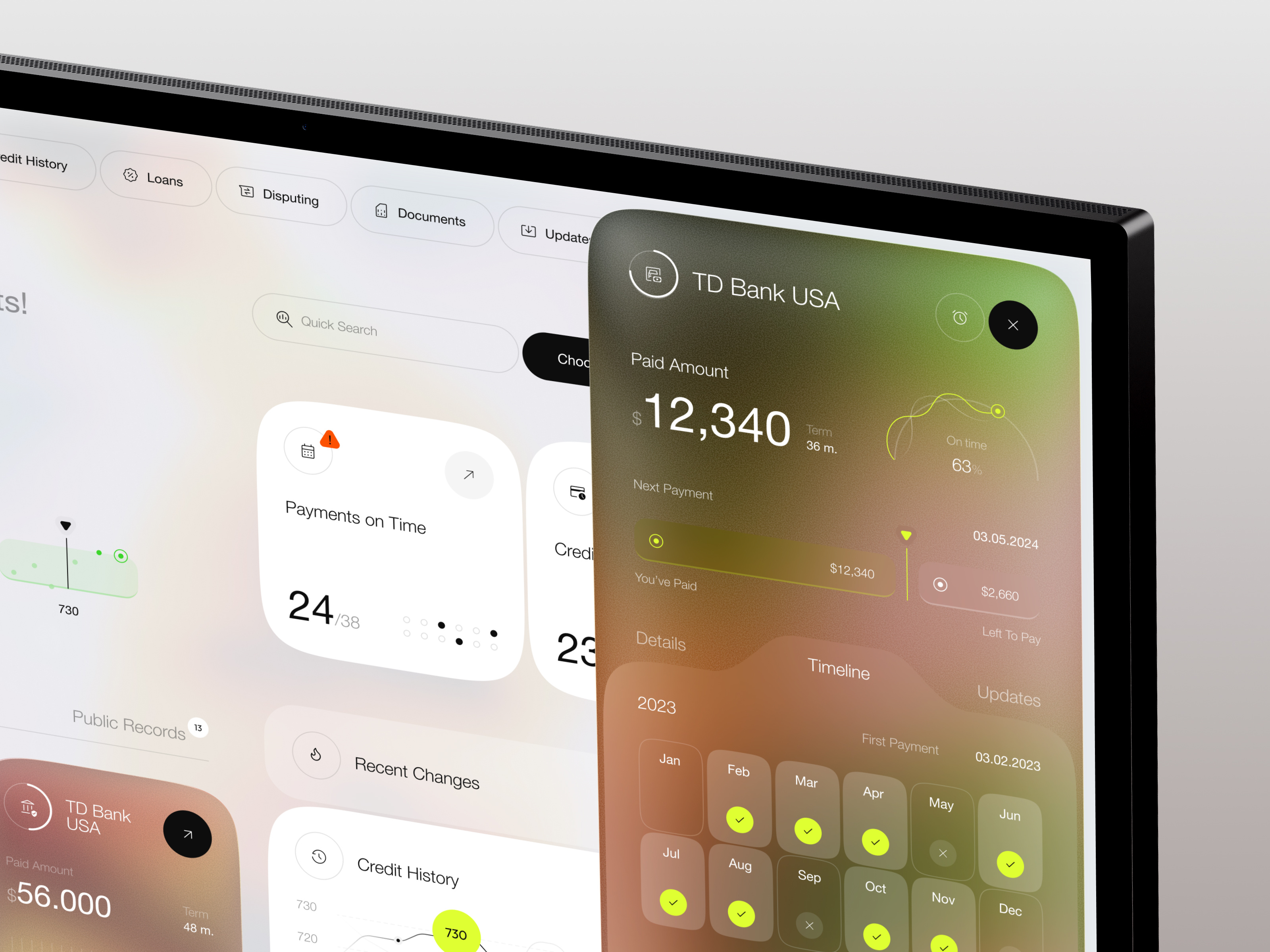 CreditPros — Credit Repair & Financial Dashboard UI app app design b2b business crm dashboard design interface mobile product product design saas service software ui ui design ux ux design web web design