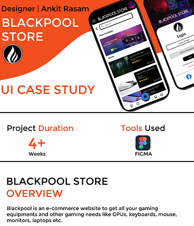 BLACKPOOL STORE ECOMMERCE APP UI Case Study app case study design ecommerce mobile ui ui design
