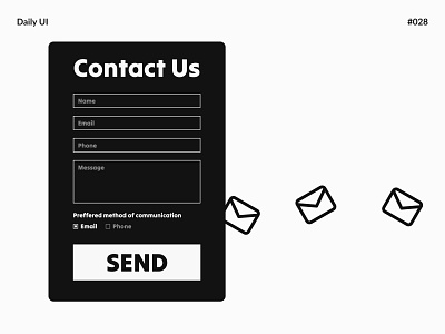 Contact Us — Daily UI #028 challenge daily daily ui daily ui 028 dailyui dailyui 028 dalyui028 ui ux
