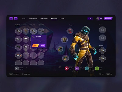 Crypto Game - Interface casino casino design crypto crypto casino gambling gambling design game game interface interface inventory kira landing nft game p2e ui ux web design web game web3 web3 game