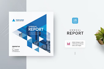 Square Brochure | Annual Report Template 2023 agency annual annual report brochure brochure 2023 business business brochure company company profile corporate identity indesign portfolio print printable project proposal report template