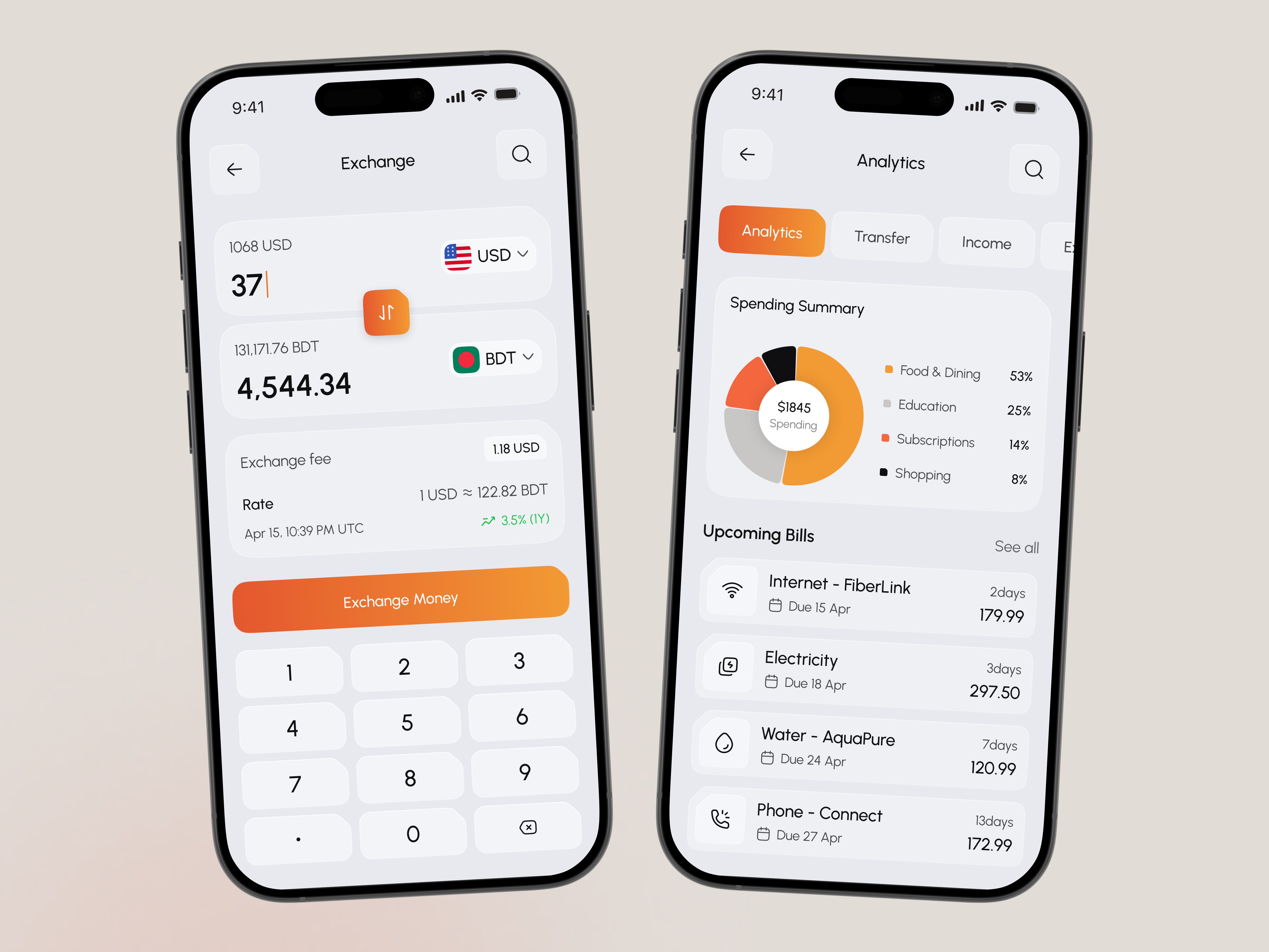 Personal Money Management App UI Design animation app app design bill payment app budget management currency exchange app design expense tracker fintech ui interface mobile app ui mobile ui money management app personal budget app product service startup ui ux web