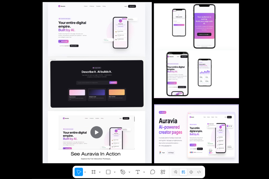 Modern Landing Page Design.. ai canva designs figma landing page mobile ui modern prototyping researcher saas ui ui designs ux web pade website wireframing