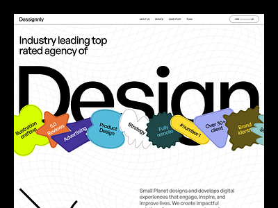 Design agency web header agency art direction company creative design digital freelancer in house landing page leading portfolio service studio tanim top rated ui ux web uiux website website ui