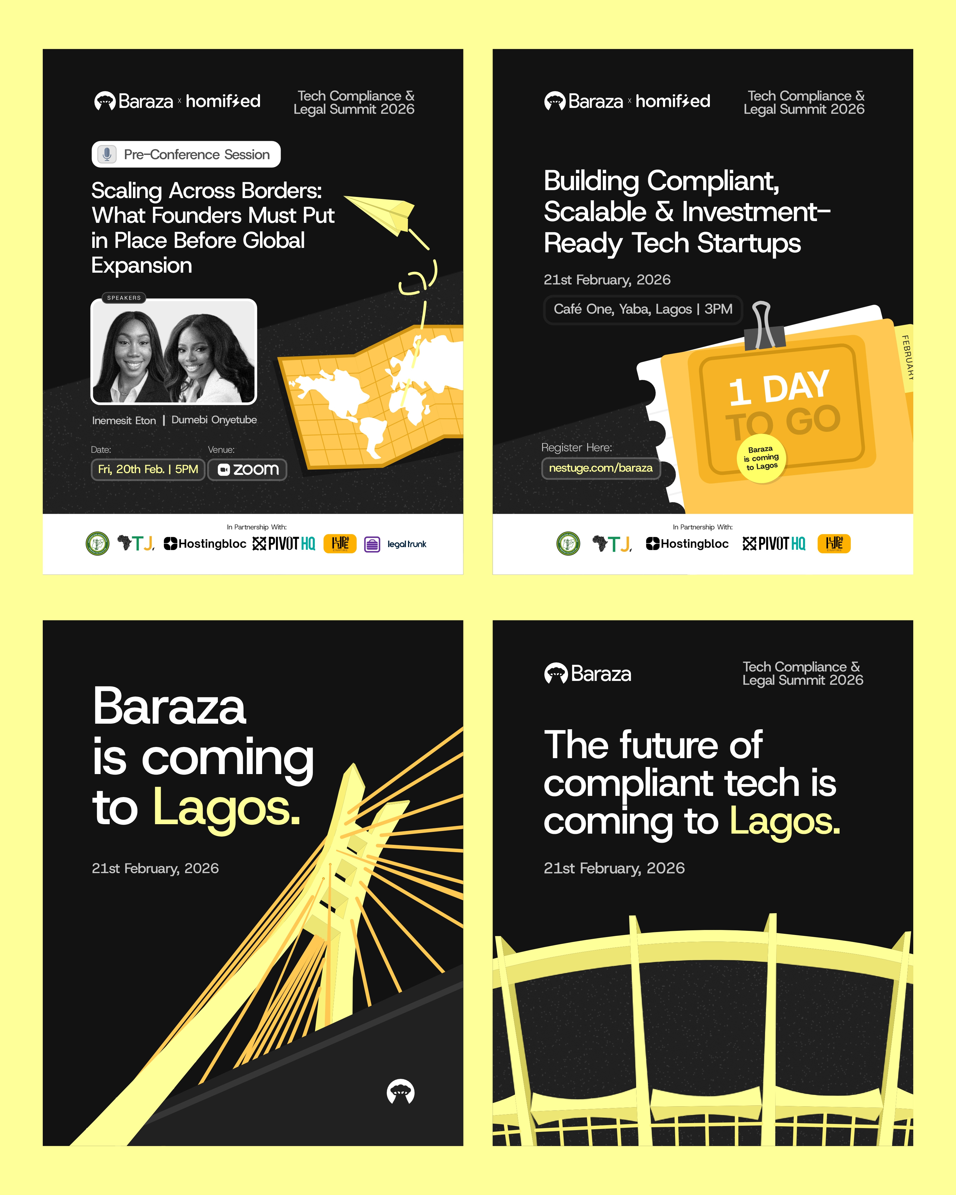 Baraza Lagos - Event Branding branding design graphic design il illustration logo typography vector
