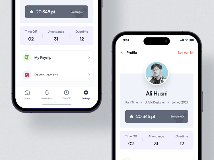 Employee Self Service App by Ali Husni for Pickolab Studio on Dribbble