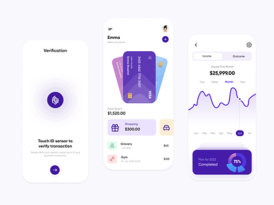 Banking & Finance App Concept banking app finance app fintech
