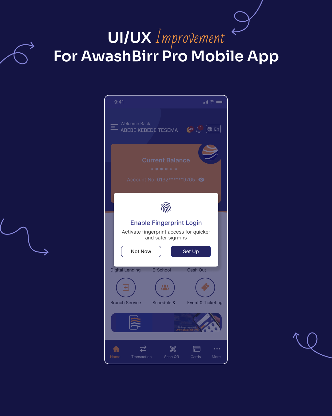 Fintech App Redesign fintech graphic design ui ux