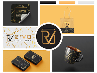 Erva Logo 3d art box design branding card card design design flat graphic design illustration illustrator lable design logo logo design mobile product design typography ui ux vector