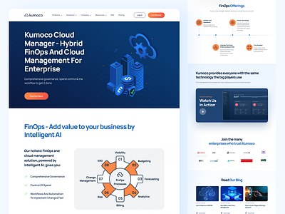 Cloud Manager - Landing Page design ui uiux ux website