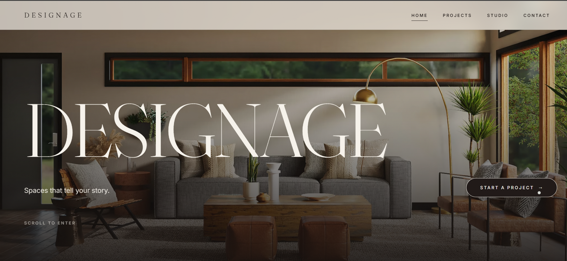 Modern & aesthetic interior designer's website aesthetic website animation branding interior designer modern website motion graphics ui website