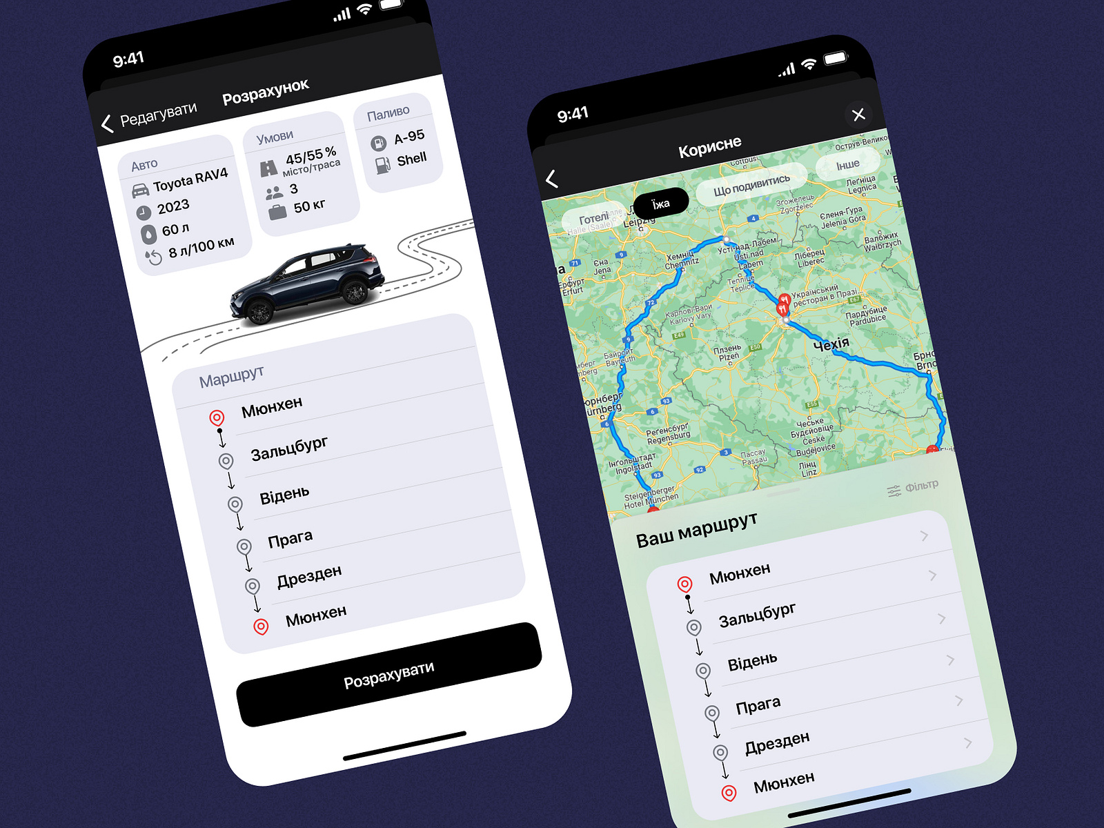 Fuel Calculator App Concept by Iryna Suprun on Dribbble
