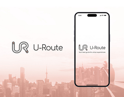 U-Route App: Logo app app design ar brand branding design interface logo navigation product design routes routes app travel travel app ui ux