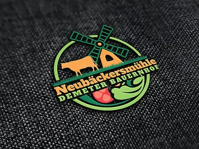 Vegetable Farm Logo 3d logo 3d mockup ad adobe illustrator adobe illustrator cc adobe photoshop branding design farm logo graphic design illustration logo logo design logos printing printing design vector logo vintage