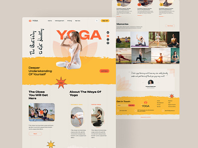 Find Your Inner Peace with Yoga: Landing Page Concept healthylifestyle mindfulness yogabenefits yogacommunity yogadesign yogajourney yogalifestyle yogapractice yogawebsite