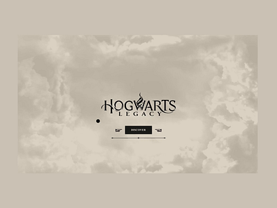 Hogwarts Legacy - Game Website Exploration animation design desktop games harry potter hero section hogwarts legacy interaction interface landing page movies ui ux web design