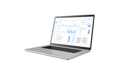 Prism Effect Dashboard Features on laptop animation dashboard motion graphics prism