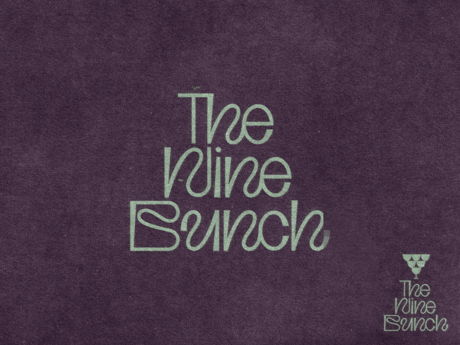 Logo type design for The Wine Bunch brand branding bunch design empower event letter logo logo design minimal samadaraginige simple tasting type typography wine women