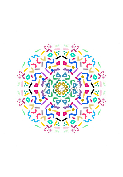 Kaleidoscope poster design graphic design illustration vector