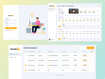 Rambla branding dashboard design graphic design ui