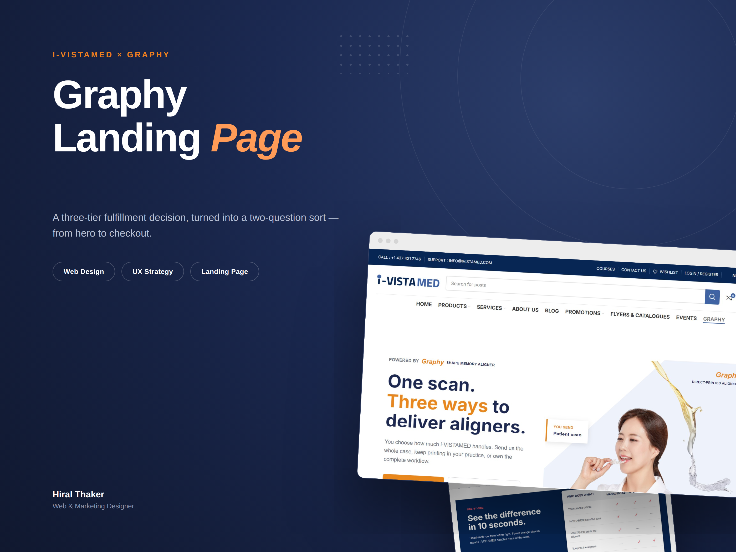 Graphy Landing Page healthcare website ui ux design web design