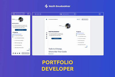Web developer portfolio design developer graphic design illustration interactive logo portfoluo ui user experince user interface ux