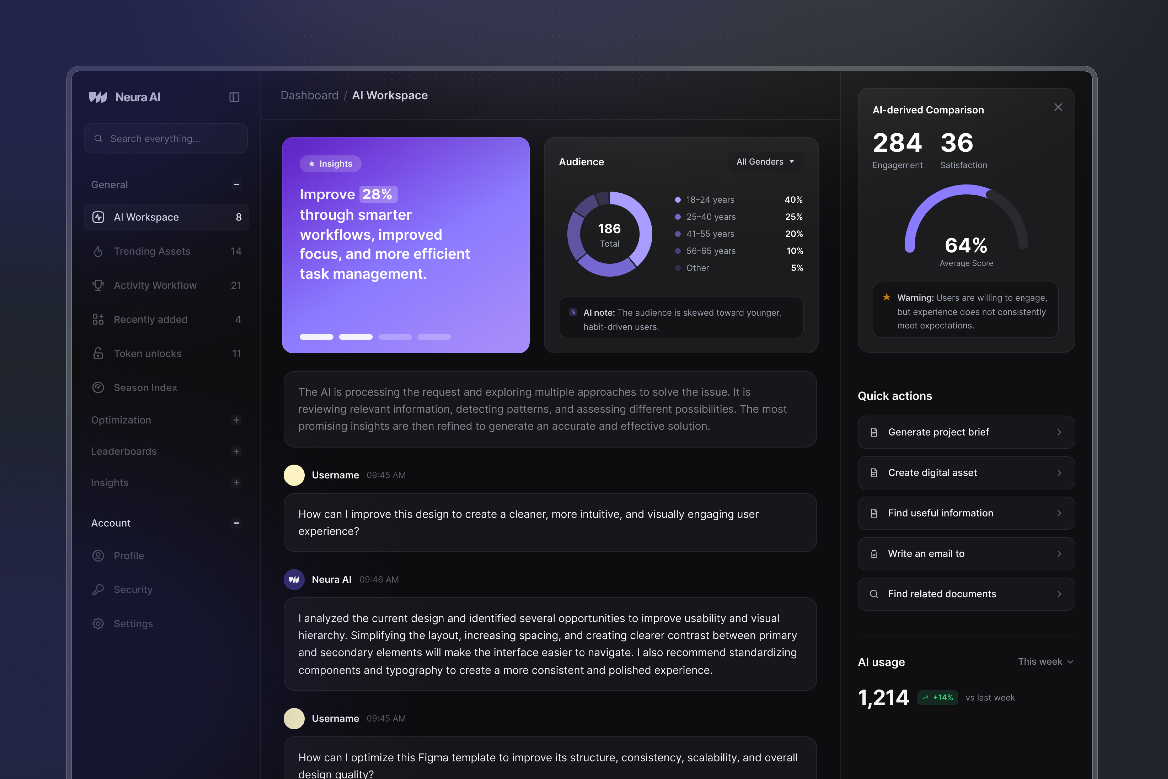 AI SaaS Website — Built with WunderUI ai artificial intelligence creartive dashboard interface media saas template ui design user interface wunderui