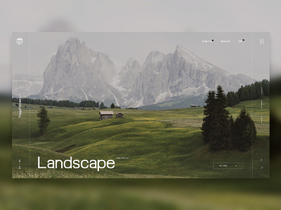 Landscape Photographer concept adobe xd design figma landscape photographer photography portfolio ux website