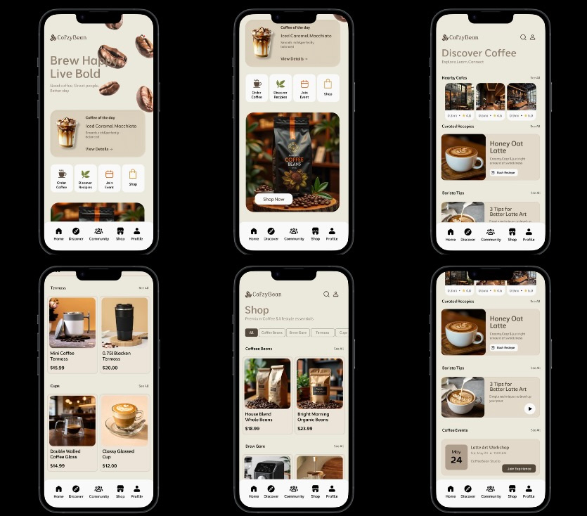 Coffee Shop UI/UX Design