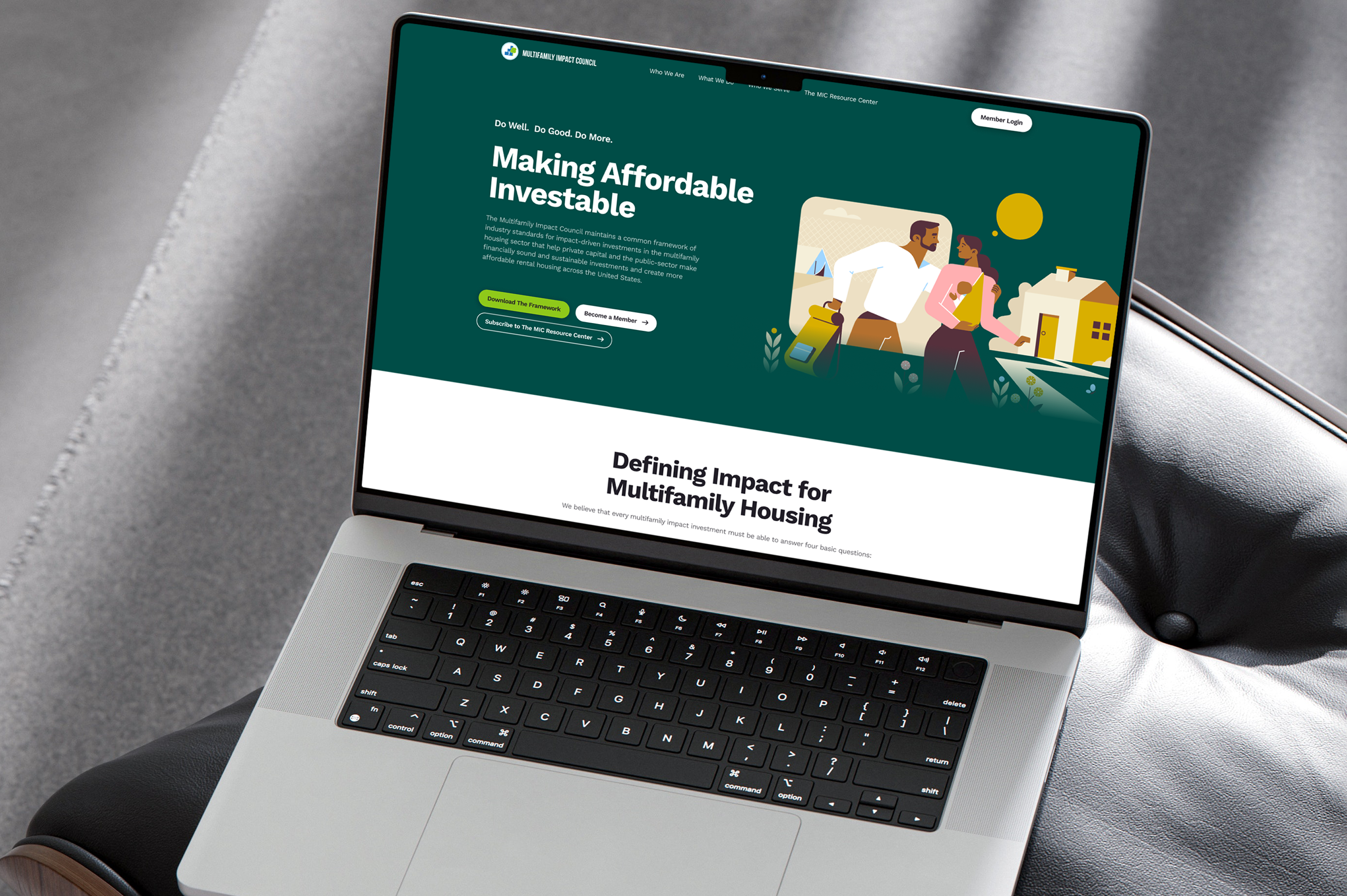 MIC — Web Design for Housing Finance affordable housing association website clean ui corporate website dashboard esg figma finance website green website homepage design impact investing landing page nonprofit website real estate website saas website ui design web design web ui webflow website design
