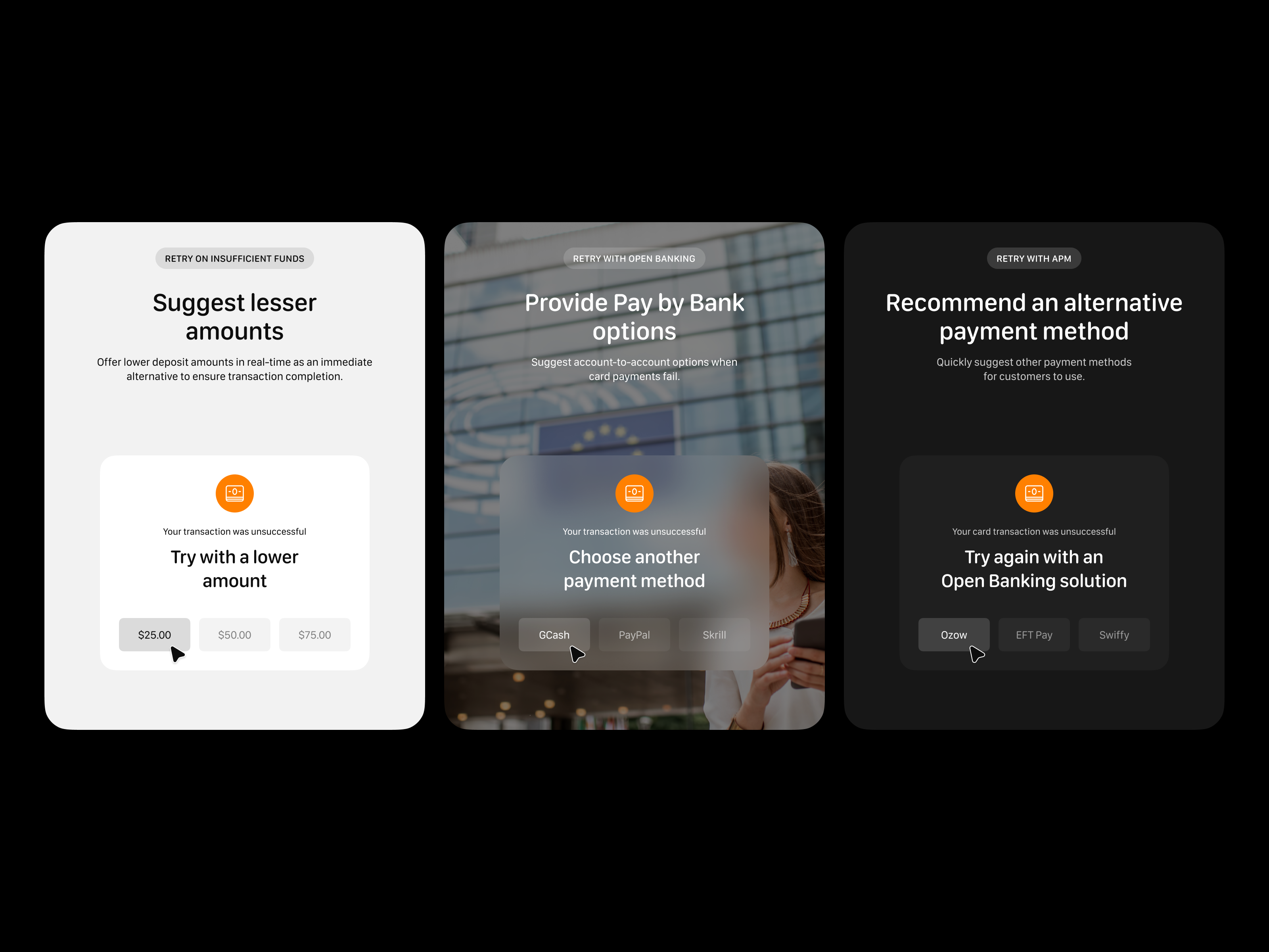 Enable Retry Options UI cards design 2d illustration card design graphic design illustration mobile typography ui web design