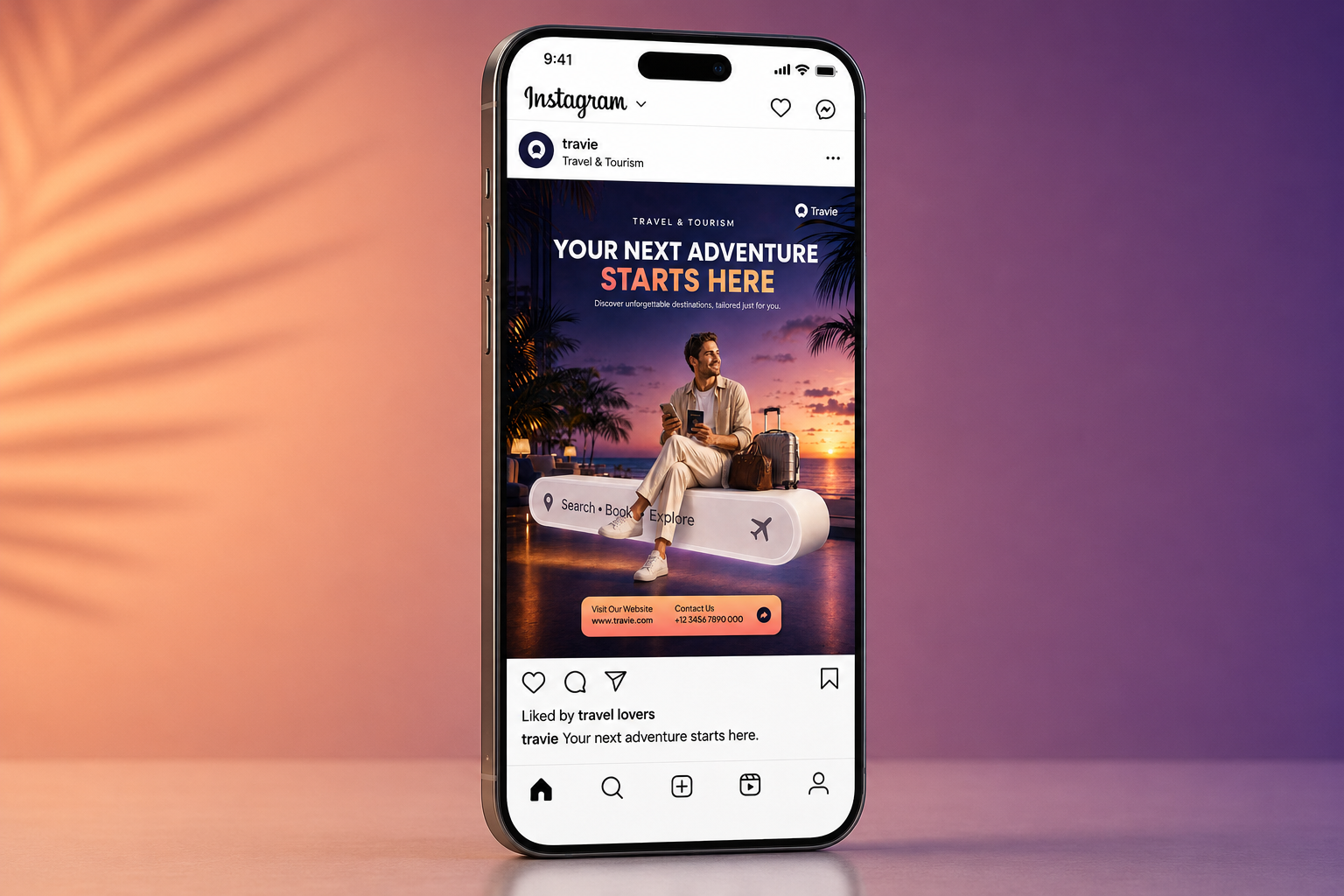 Travel social media post design ad creative banner design digital marketing flight booking graphic design holiday instagram post promo banner social media design social media post tour package tourism travel travel agency travel banner travel poster travel promo trip typography vacation