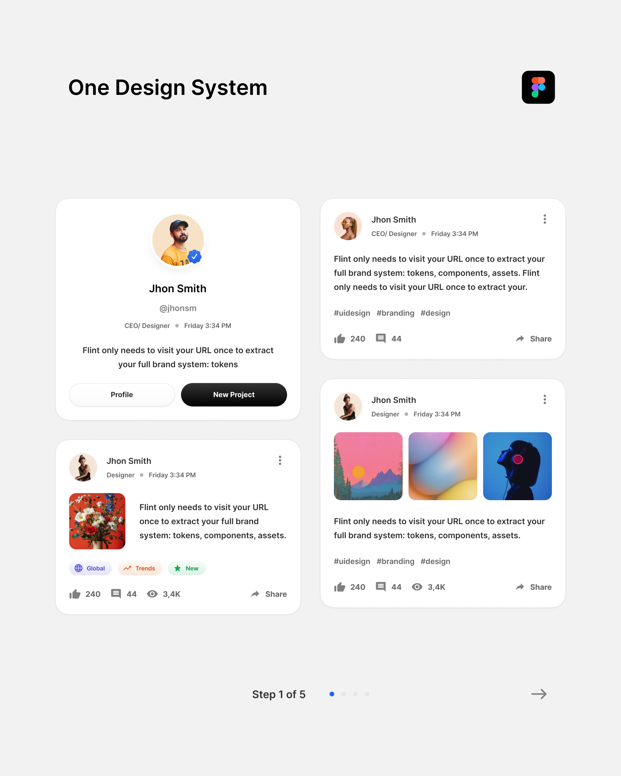 One Design System for Figma by Spline One dashboard figma interface product design ui ui kit ux web