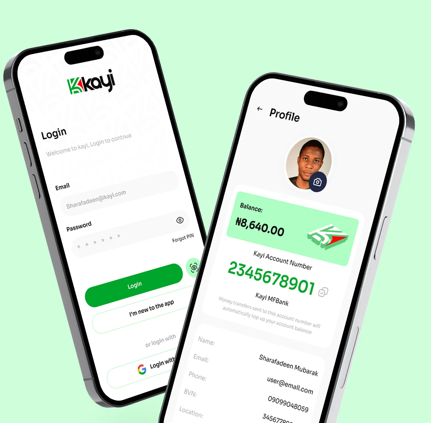 Fintech Mobile App Design - Kayi fin tech mobile app design ui ux desig