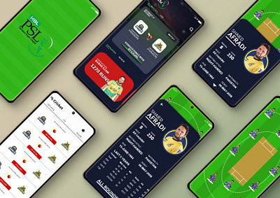 Cricket App Design brand identity logo ui ui design uiux vector