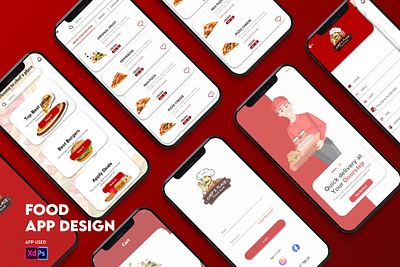 Food App Ui Design branding design graphic design ui ui design ui.ux