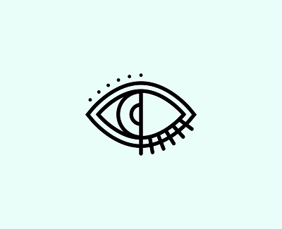 Les Deux Yeux branding eye graphic design illustration logo minimal minimalistic monogram vector