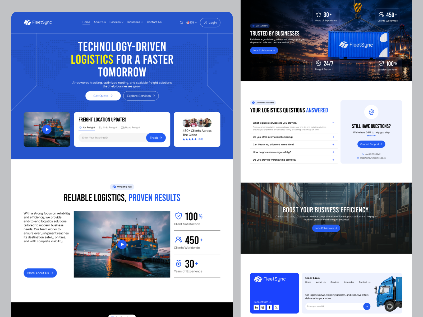 AI Logistics Website UI UX Design ai ai logistics figma global logistics landing page logistics logistics agency logistics platform logistics ui design logisticswebsite saas design shipping supplychain transport transportation transportation design ui ux design ux design
