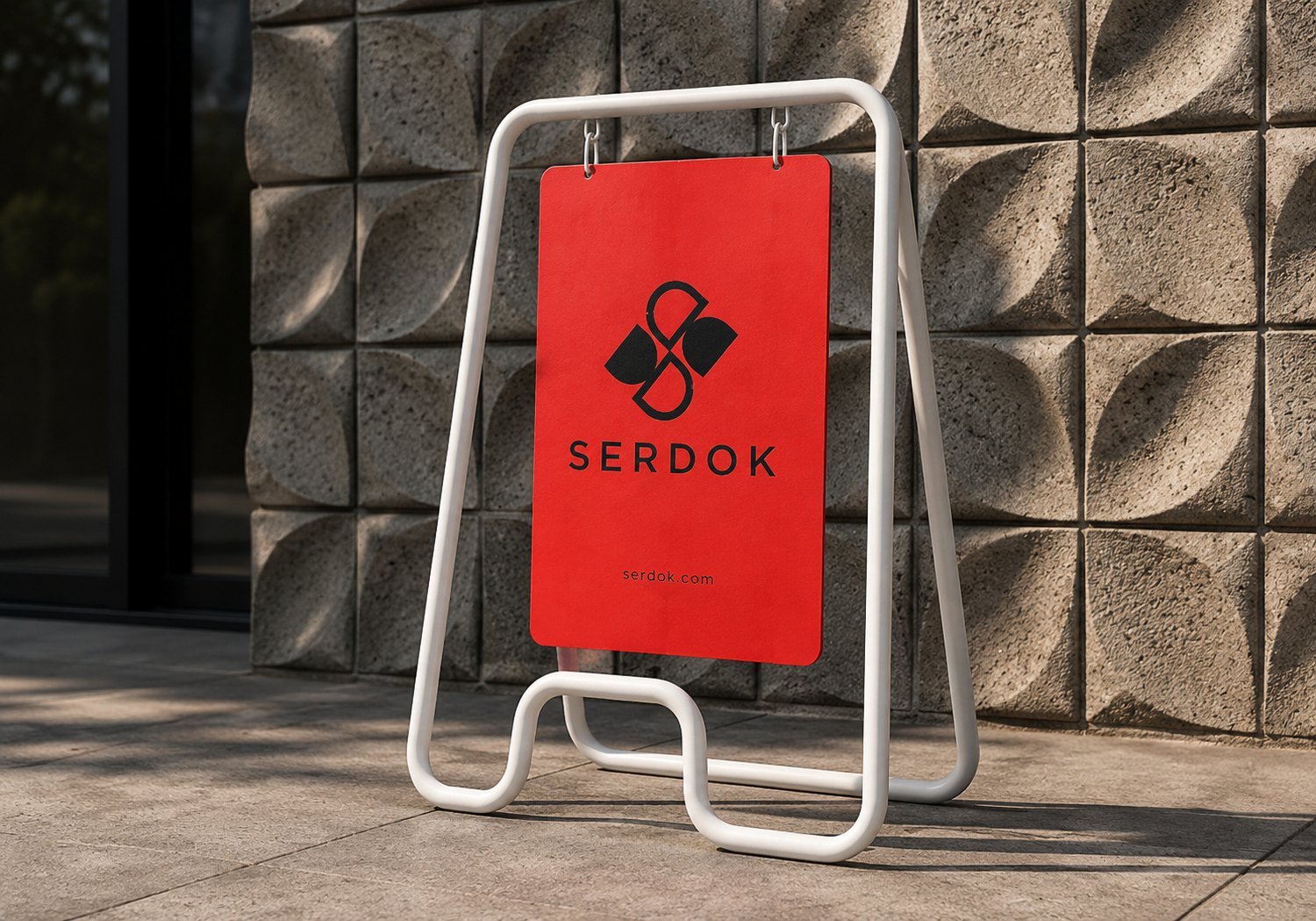 Serdok — Streetwear Brand Identity | Outdoor, Apparel & Lifestyl activewear apparelbranding billboard bolddesign brandidentity branding fashionbrand lifestyle logo logodesign logoinspiration modernlogo outdooradvertising redblack signage sportsbrand streetwear streetwearbranding visualidentity wristband