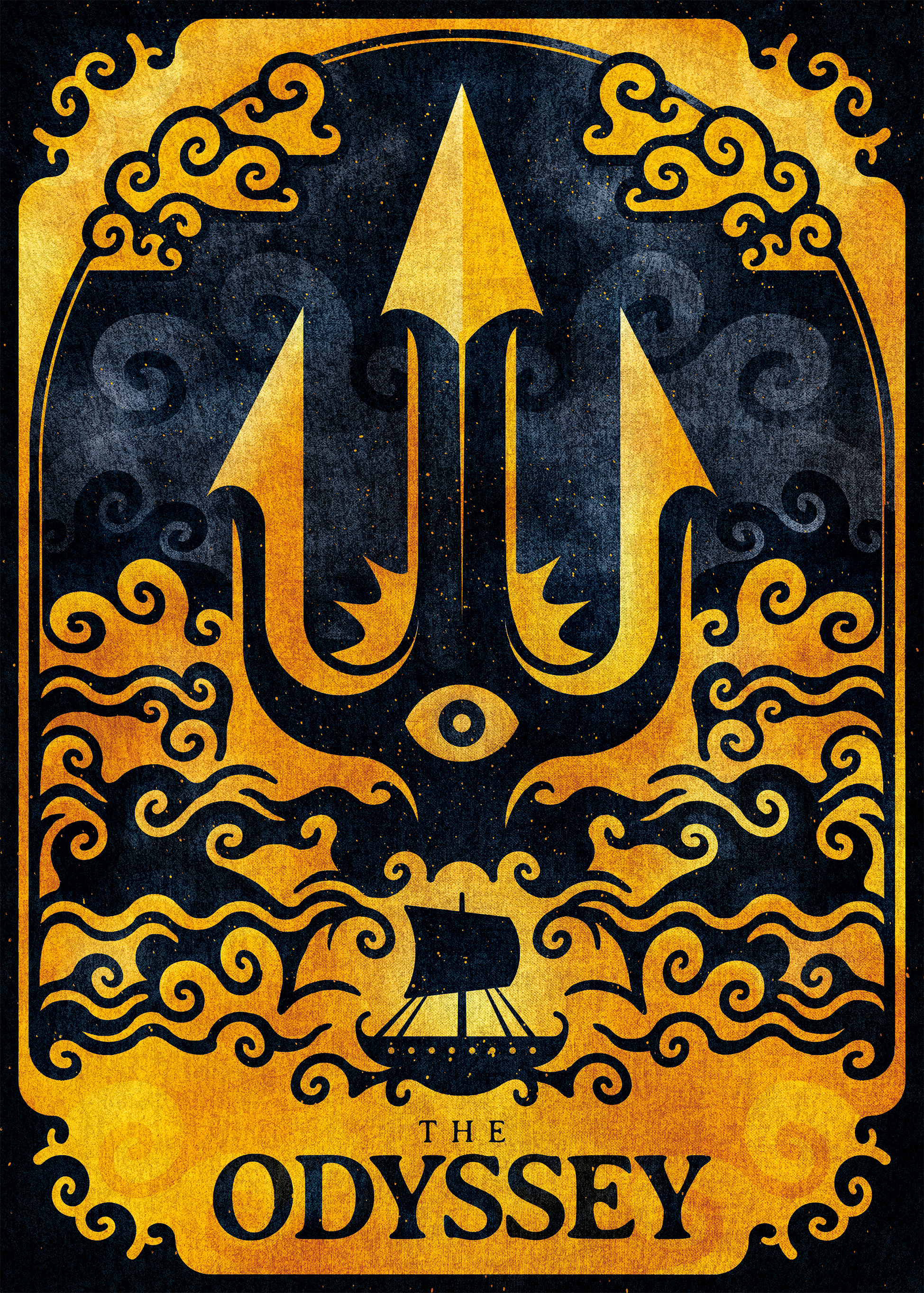 The Odyssey // Poster ancient greece movie poster odyssey poster waves