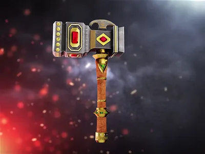 Thump Hammer 3d 3d animation 3d art 3d art work animation blender game art game design game dev game development gaming gaming assets gaming weapons hammer thump hammer