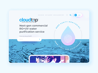 Cloudtap.in Website & Dashboard Design branding dashboard product design uiux website design